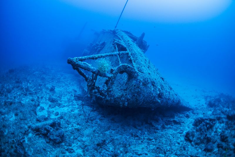 USSエモンズ　船首からの撮影