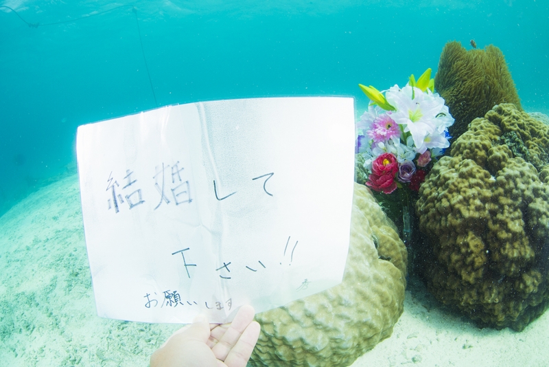 水中プロポーズ・結婚して下さい！！