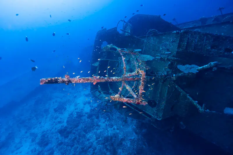 与論島「沈船あまみ」・海上保安庁の巡視船 ⑤