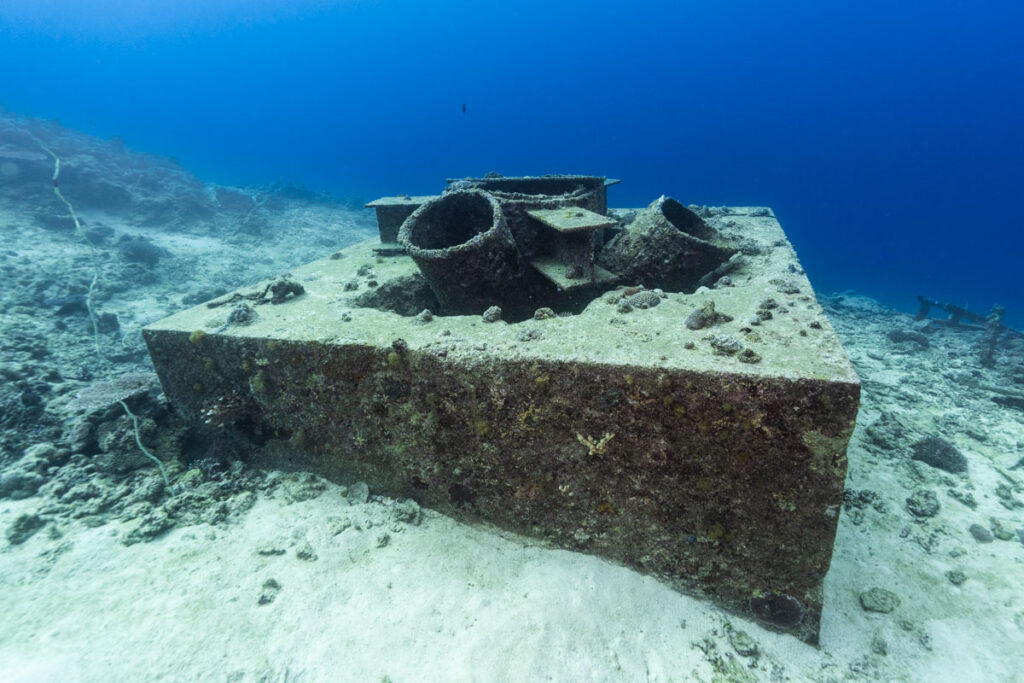 アクアポリス(海上都市跡)の海底遺跡・深場の人工物